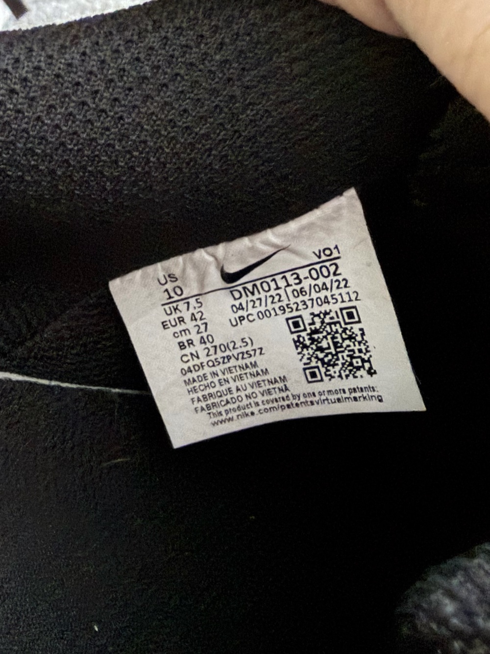 Nike Court Vision Alta LTR Black & White Women's Sneakers - Picture 4 of 8